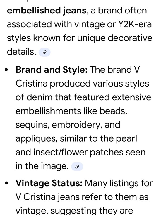 V Cristina Embellished Blue Jeans - Picture 10 of 10